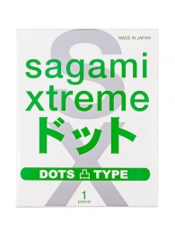Презерватив Sagami Xtreme Type-E с точками - 1 шт. - Sagami - купить с доставкой в Омске