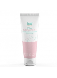 Лубрикант на водной основе Vibe Sensation с клубничным вкусом и легким вибрирующим эффектом - 50 гр. - INTT - купить с доставкой в Омске