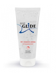 Лубрикант на водной основе Just Glide Strawberry с ароматом клубники - 200 мл. - Orion - купить с доставкой в Омске