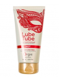 Интимный гель на водной основе Lube Tube Hot с разогревающим эффектом - 150 мл. - ORGIE - купить с доставкой в Омске