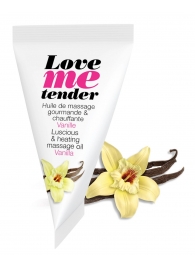 Съедобное согревающее массажное масло Love Me Tender Vanilla с ароматом ванили - 10 мл. - Love to Love - купить с доставкой в Омске