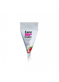 Съедобное согревающее массажное масло Love Me Tender Strawberry с ароматом клубники - 10 мл. - Love to Love - купить с доставкой в Омске