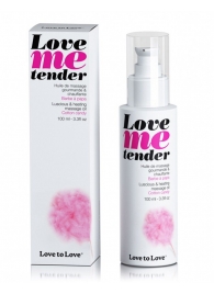 Съедобное согревающее массажное масло Love Me Tender Cotton Candy с ароматом сладкой ваты - 100 мл. - Love to Love - купить с доставкой в Омске