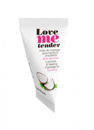 Съедобное согревающее массажное масло Love Me Tender Cocos с ароматом кокоса - 10 мл. - Love to Love - купить с доставкой в Омске