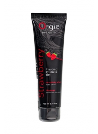 Интимный гель на водной основе Lube Tube Strawberry с клубничным вкусом - 100 мл. - ORGIE - купить с доставкой в Омске
