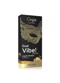 Съедобный гель Dual Vibe Pina Colada с эффектом вибрации и вкусом коктейля пина колада - 15 мл. - ORGIE - купить с доставкой в Омске