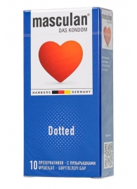 Презервативы с пупырышками Masculan Dotted - 10 шт. - Masculan - купить с доставкой в Омске