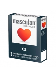 Презервативы увеличенного размера Masculan XXL - 3 шт. - Masculan - купить с доставкой в Омске