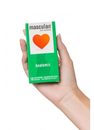 Презервативы анатомической формы Masculan Anatomic - 10 шт. - Masculan - купить с доставкой в Омске