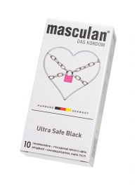 Ультрапрочные презервативы Masculan Ultra Safe Black - 10 шт. - Masculan - купить с доставкой в Омске