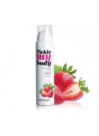 Массажная хрустящая пенка Tickle My Body Strawberry с ароматом клубники - 150 мл. - Love to Love - купить с доставкой в Омске