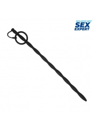Черный стимулятор уретры Sex Expert - Sex Expert - купить с доставкой в Омске
