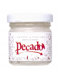 Массажная свеча Caramel   Popcorn - 35 мл. - Pecado - купить с доставкой в Омске