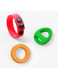 Набор из 3 разноцветных эрекционных колец Kit Neon Ring - Love to Love - в Омске купить с доставкой