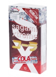 Ароматизированные презервативы Sagami Xtreme COLA - 10 шт. - Sagami - купить с доставкой в Омске