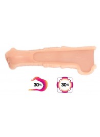 Телесная фантазийная насадка на член Cock Sleeve Size M - KOKOS - в Омске купить с доставкой