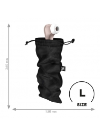 Черный мешочек для хранения игрушек Treasure Bag L - Satisfyer - купить с доставкой в Омске