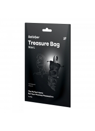 Черный мешочек для хранения игрушек Treasure Bag L - Satisfyer - купить с доставкой в Омске