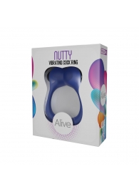 Синее эрекционное виброкольцо Nutty - Adrien Lastic - в Омске купить с доставкой