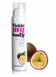 Массажная хрустящая пенка Tickle my body с ароматом маракуйи - 150 мл. - Love to Love - купить с доставкой в Омске
