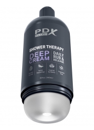 Мастурбатор в бутылке Shower Therapy Deep Cream - Pipedream - в Омске купить с доставкой