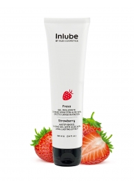 Лубрикант на водной основе Nuei Inlube с алоэ вера и ароматом клубники - 100 мл. - Nuei cosmetics - купить с доставкой в Омске