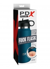 Мастурбатор-вагина в синей колбе F*ck Flask - Pipedream - в Омске купить с доставкой