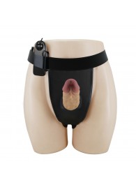 Полый вибрострапон на регулируемых трусиках Draven - 17,5 см. - Baile - купить с доставкой в Омске