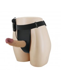 Полый вибрострапон на регулируемых трусиках Draven - 17,5 см. - Baile - купить с доставкой в Омске