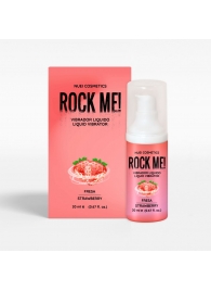 Жидкий вибратор Nuei Rock Me! с ароматом клубники - 20 мл. - Nuei cosmetics - купить с доставкой в Омске
