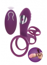Фиолетовая эрекционная вибронасадка Halo Halo C-Ring Sleeve - Toy Joy - в Омске купить с доставкой
