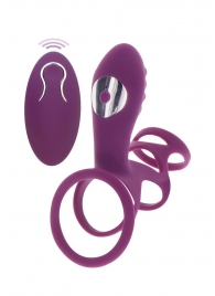 Фиолетовая эрекционная вибронасадка Halo Halo C-Ring Sleeve - Toy Joy - в Омске купить с доставкой
