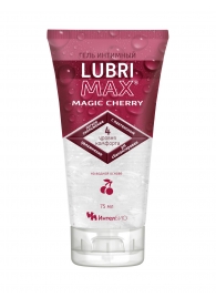 Интимный гель-смазка на водной основе Lubrimax Magic Cherry - 75 мл. - ИнтелБИО - купить с доставкой в Омске