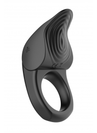 Черное эрекционное виброкольцо Vibro Lust Ring - MALESATION - в Омске купить с доставкой