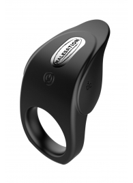 Черное эрекционное виброкольцо Vibro Lust Ring - MALESATION - в Омске купить с доставкой