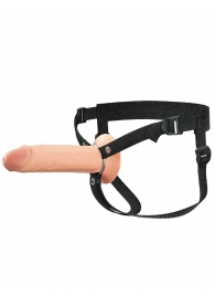 Полый страпон на ремнях 8’’ Hollow Silicone Strap-on - Pipedream - купить с доставкой в Омске