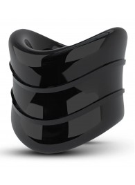 Черное эрекционное кольцо на мошонку Beef Ball Stretcher Snug X Long - Blush Novelties - в Омске купить с доставкой