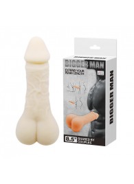 Мастурбатор-насадка Bigger Man - 21,5 см. - Baile - в Омске купить с доставкой