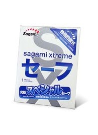 Презерватив Sagami Xtreme Ultrasafe с двойным количеством смазки - 1 шт. - Sagami - купить с доставкой в Омске