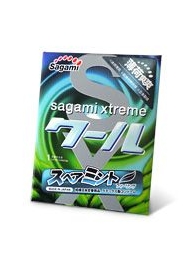 Презерватив Sagami Xtreme Mint с ароматом мяты - 1 шт. - Sagami - купить с доставкой в Омске