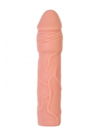 Телесная удлиняющая насадка с подхватом - 19 см. - ToyFa - в Омске купить с доставкой