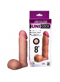 Фаллическая насадка для страпона UNICOCK 8  - 20 см. - LOVETOY (А-Полимер) - купить с доставкой в Омске