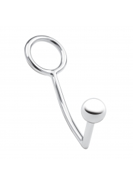 Кольцо на пенис с анальным стимулятором Stainless Steel Anal Hook   Cock Ring - BlueLine - в Омске купить с доставкой