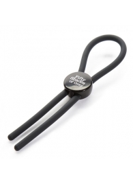 Тёмно-серое эрекционное кольцо с зажимом Again and Again Adjustable Cock Ring - Fifty Shades of Grey - в Омске купить с доставкой