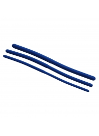 Набор из 3 синих силиконовых уретральных расширителей Invasion Silicone Urethral Sound Trainer Set - XR Brands - купить с доставкой в Омске