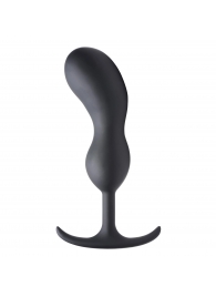 Черный массажер простаты с утяжелителями Premium Silicone Weighted Prostate Plug XL - 20,8 см. - XR Brands - в Омске купить с доставкой