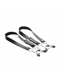 Ремни с зажимами для половых губ Spread Labia Spreader Straps with Clamps - XR Brands - купить с доставкой в Омске
