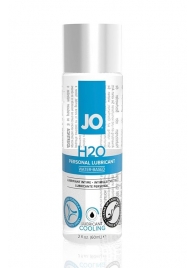 Охлаждающий лубрикант на водной основе JO Personal Lubricant H2O COOLING - 60 мл. - System JO - купить с доставкой в Омске