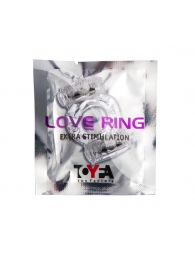 Прозрачное виброкольцо с двумя вибропульками - Toyfa Basic - в Омске купить с доставкой