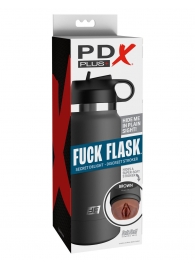 Смуглый мастурбатор-вагина в корпусе-бутылке F*ck Flask - Pipedream - в Омске купить с доставкой